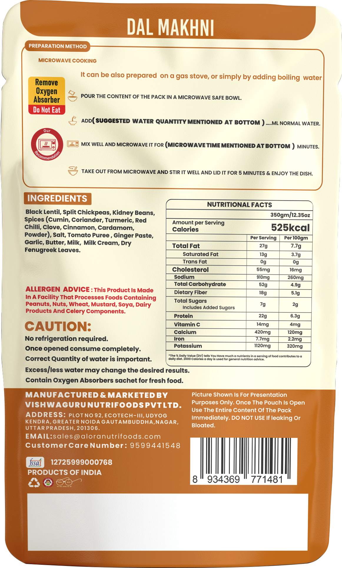 DAL MAKHNI (SERVES 2)